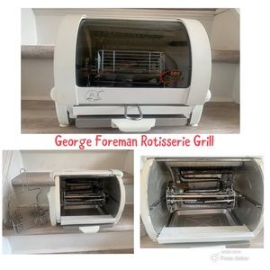 Like New George Foreman Rotisserie Grill